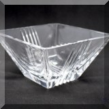 G02. Tiffany & Co. square fluted crystal bowl. - $20 
